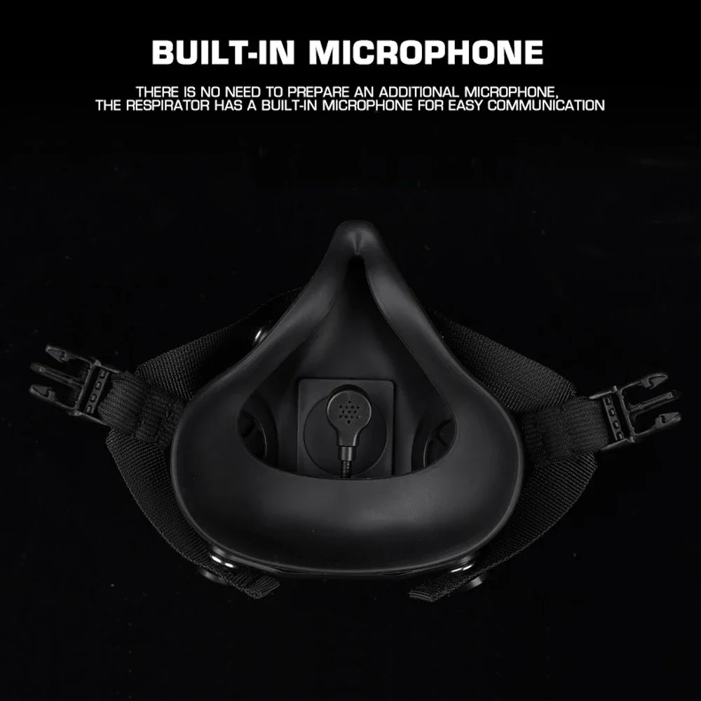 SOTR Mask Special Tactical Respirator Half Face Mask Radio Mobile Communication Version for Militar Paintball Airsoft CS Cospla