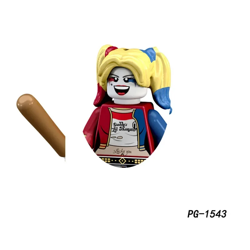 スーパーヒーロージョーカーバットマンハーレークイン CatBuilding ブロックヒーローアニメレンガ人形ミニアクション玩具フィギュア組み立てるギフトおもちゃ