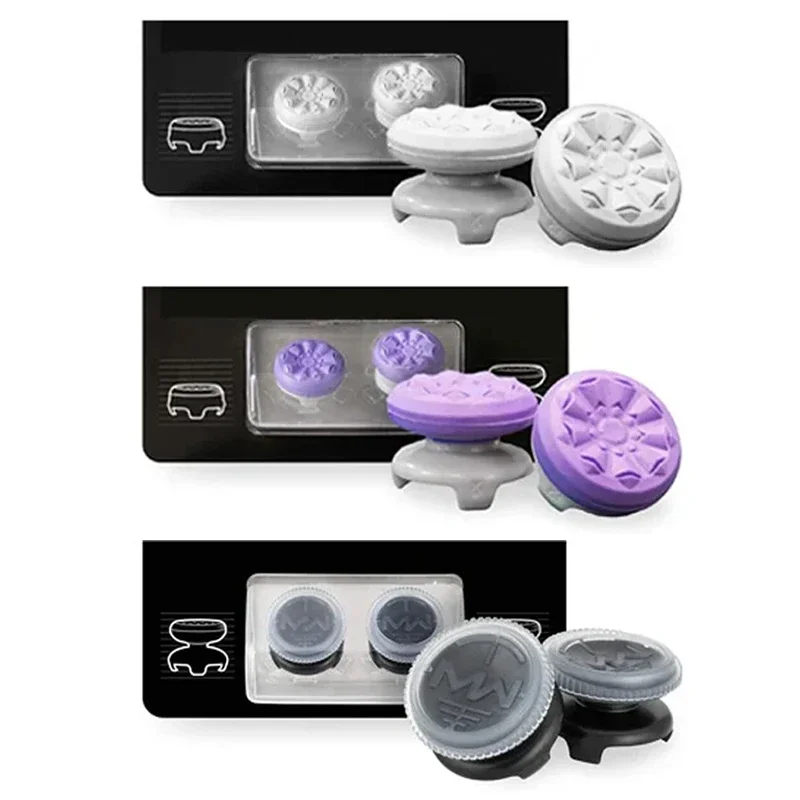 Capuchons d'extension de poignée pour manette de jeu PS4, manette de jeu PS5, poignées de pouce, hauteur haute et basse, housses pour Playstation 4 5, 2 pièces