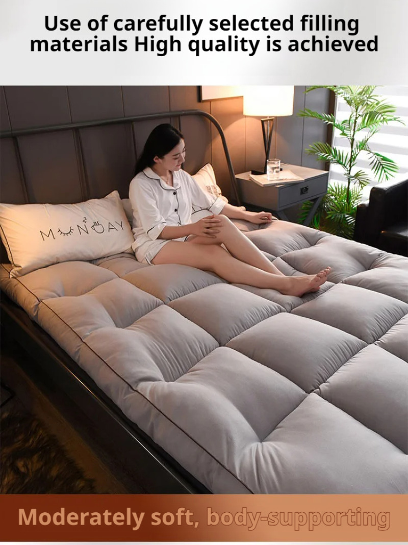 Studenci Dormitorium Materac puchowy zagęszczony domowy łóżko pojedyncze podwójne składane miękkie maty Hotel specjalna poduszka kołdra Materac Tatami
