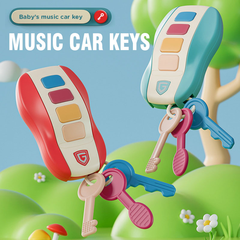 Baby Spielzeug Musical Auto Schlüssel Vocal Smart Remote Auto Pretend Spielen Pädagogisches Spielzeug Für Kinder Baby Musik Spielzeug Geschenke Silica Geschenke
