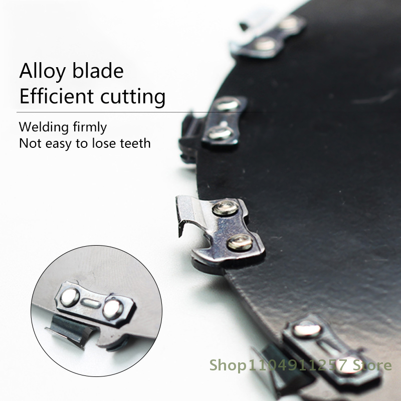 Lâminas de serra de árvore universais de alta capacidade, 16/20 dentes, cortador de grama para cabeça de cortadores de grama, 1 peça