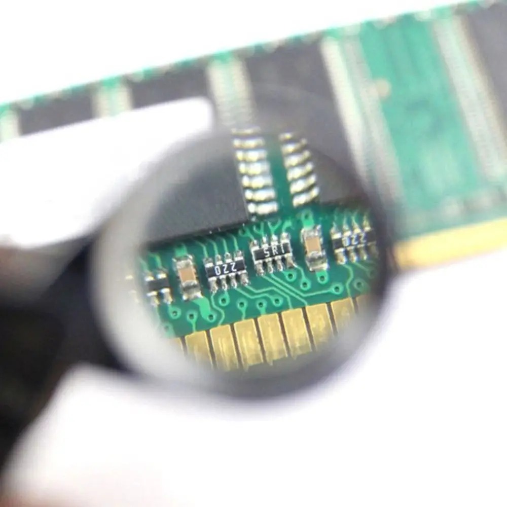 10-30X Pocket Loupe Magnifier Jewelry Magnifying Glass Foldable Diamond  Triplet Jewelers Eye Glass Tool Reading Magnifier