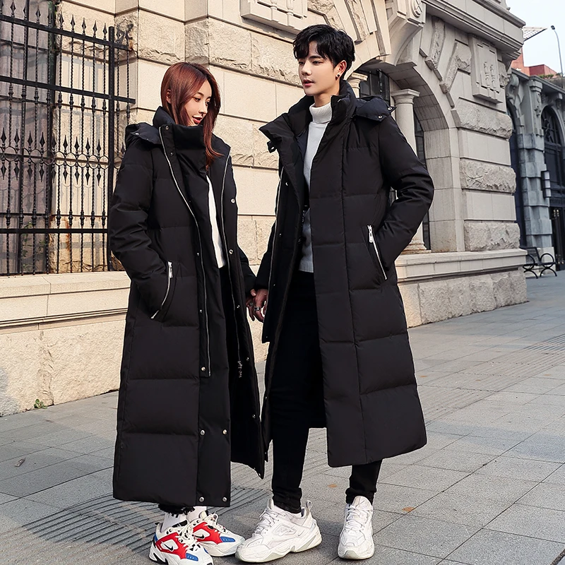 Inverno de alta qualidade resistente ao frio jaqueta para mulher e homem 2023 novo quente e elegante com capuz longo jaqueta de algodão canadá