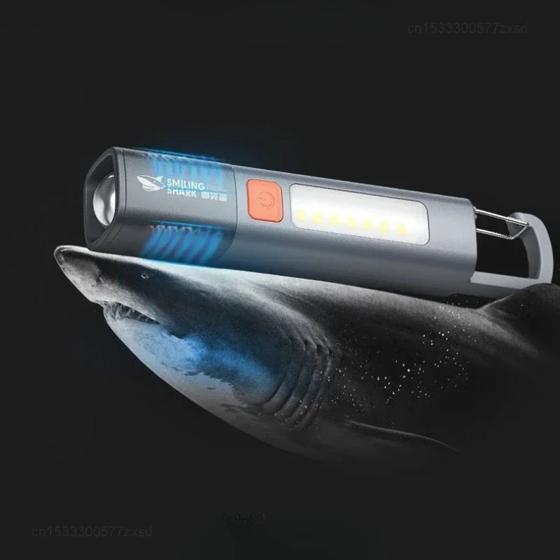  USB Charging LED Flashlight 3 Modes Portable Strong Light Zoom Torch Outdoor Camping Lamp Lantern Waterproof Flashlights