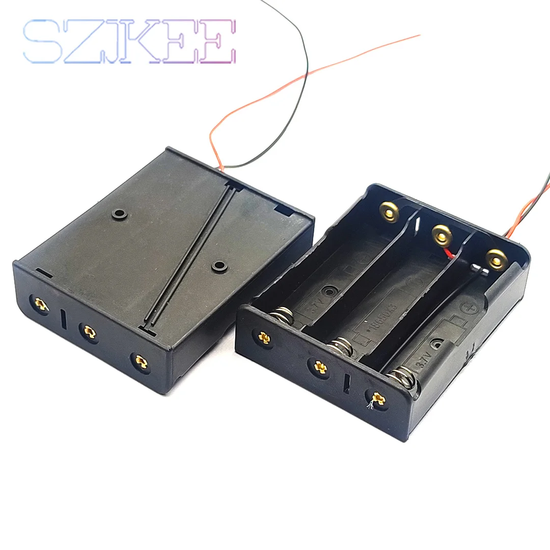 18650 Parallel 1/2/3/4/18650 Battery Holder 18650 Storage Box Case 18650 Parallel Battery Box 3.7V