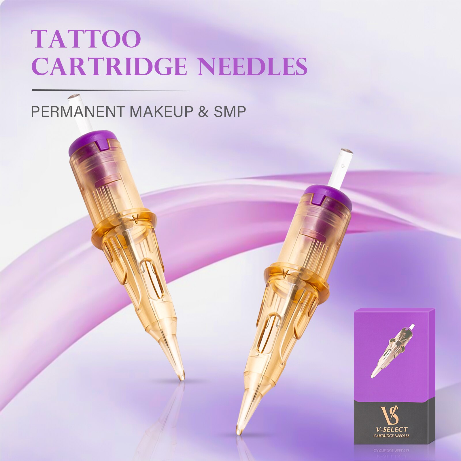 20 Stück EZ-Patronen-Tattoo-Nadeln SMP V Select Permanent Make-up 1RL Eyelinver Lippen Augenbrauen für Patronen-Tattoo-Maschinenstift