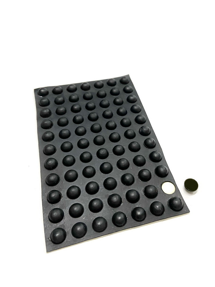 Black Anti-Collision Buffer Block Rubber Self-Adhesive Foot Pad Furniture Cabinet Electrical Appliances Anti Slip Legs