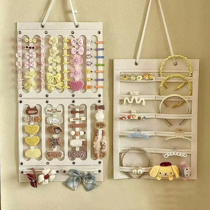 Organizer zum Aufhängen von Haarschmuck, 1-teilig, Wanddekoration für Haarschleifen, Haarspangen, Haargummis, Brillen, Aufbewahrungstasche