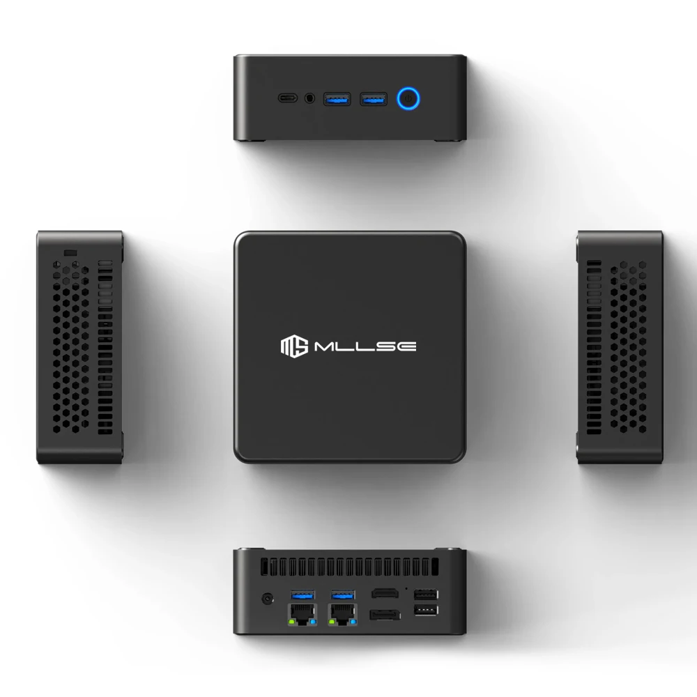 MLLSE K2 Mini PC AMD Ryzen 7 7735HS Processore DDR5 16GB di RAM 1TB SSD Finestra 11 Pro WiFi5 BT5.0 Mini computer desktop per giochi