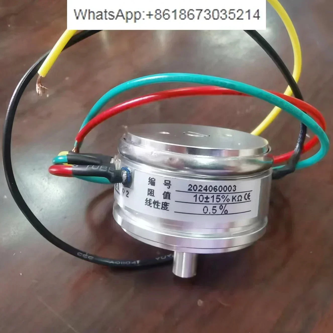 WDY35S Precision Conductive พลาสติก Potentiometer 4 เทอร์มินัล Angular Displacement 0.5% 1% 5K 10K