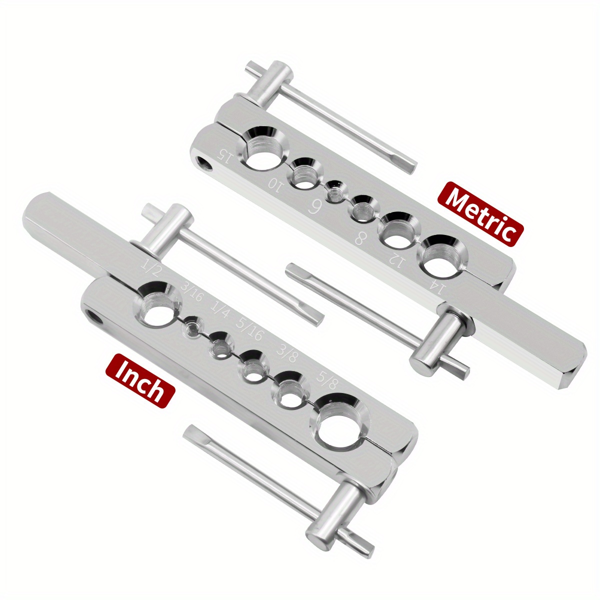 Set di strumenti per svasatura Cono e barra a 6 fori per applicazioni di linea freno per refrigerazione a gas acqua, strumento per svasatura tubi in ottone e alluminio