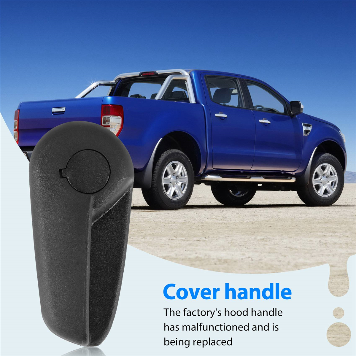 フォード モンデオ Mk4 ギャラクシー S-Max 用ボンネット リリース ケーブル ハンドル 1430917