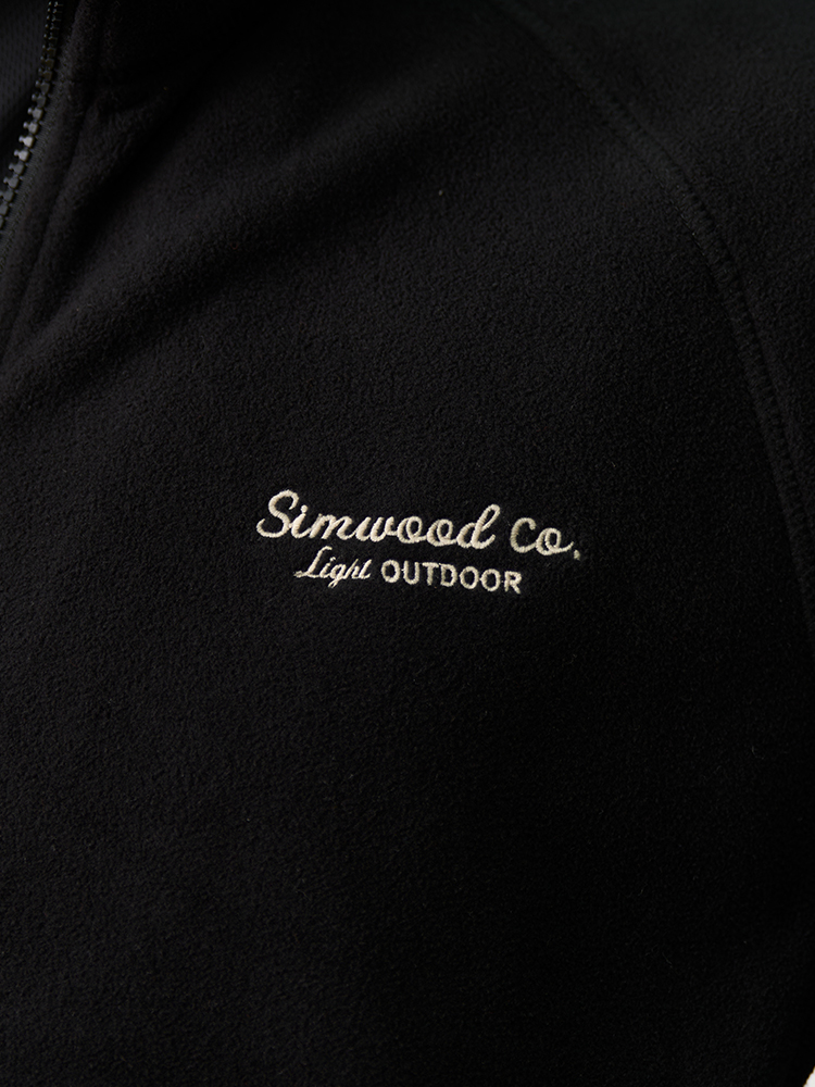 Simwood-polar-男性用フリースジャケット,帯電防止生地のコート,レギュラーフィット,300gsm,春,新品,2022