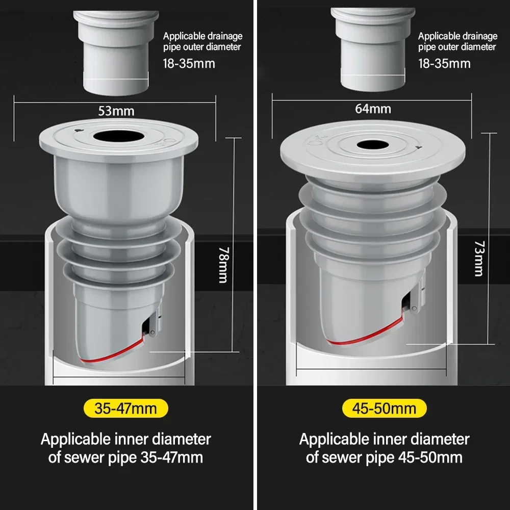 Drenos de silicone pia da cozinha plug tubo de esgoto anel de vedação plugue de água dreno de chão chuveiro escorredor rolha acessórios do banheiro