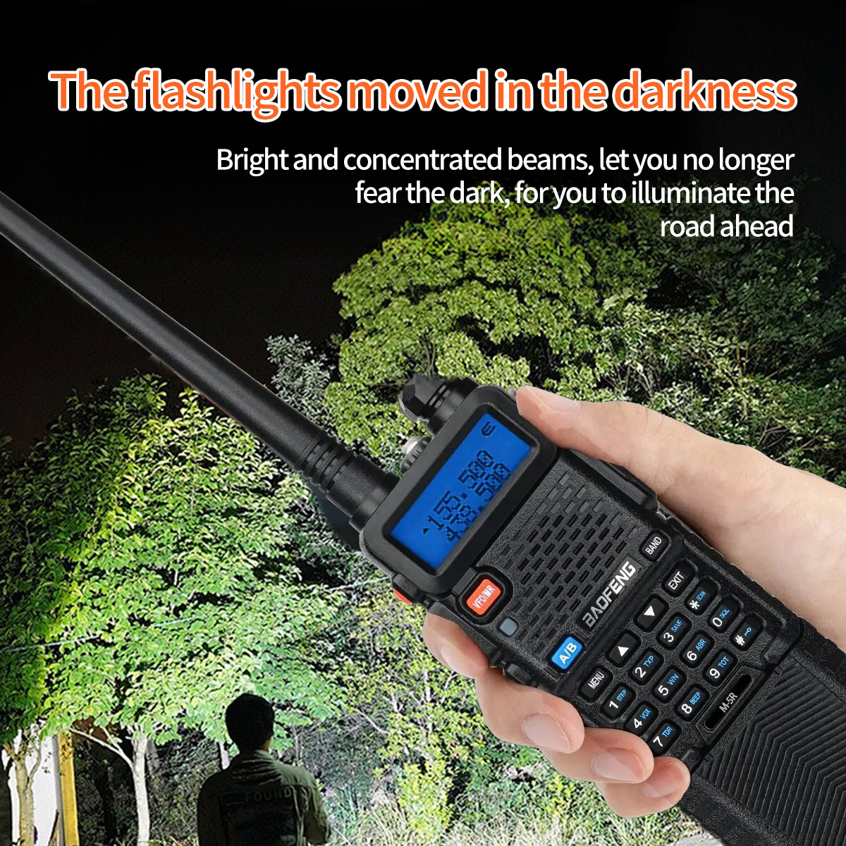 1/2 Stuks Baofeng M-5R Walkie Talkie Air Band 3800 Mah Batterij Draadloze Kopieerfrequentie Lange Afstand Am Ham UV-5R K5 Bidirec