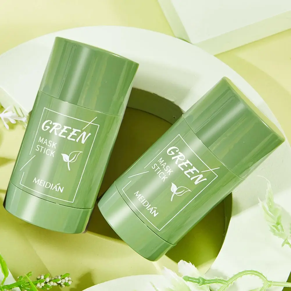Face Clean Mask Green Tea Cleansing Stick Mask Shrink pores Deep Blackhead Remover facial Moisturizing Deep Cleansing Mask Film