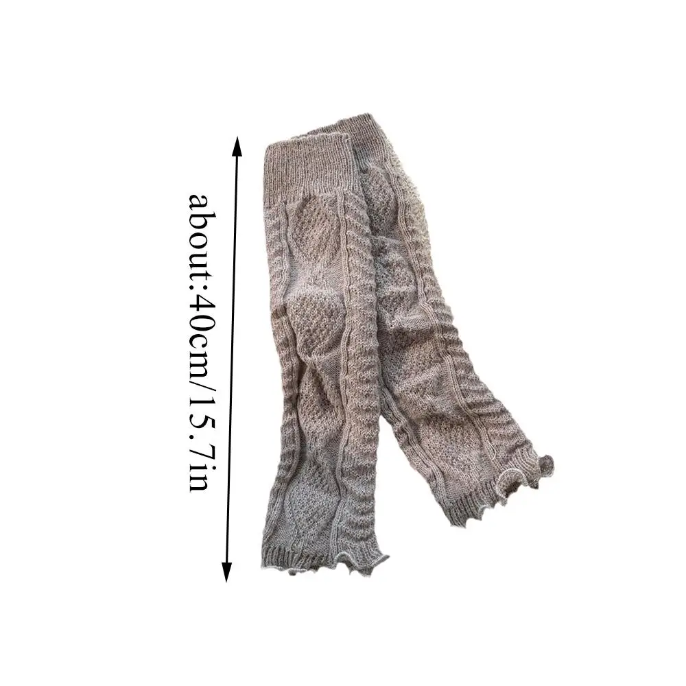 ผู้หญิงขายาวอุ่น Lolita ถักโครเชต์ถุงเท้า BOOT Cuffs ถุงเท้าหนาฤดูหนาว WARM BOOT COVER PARTY แขนเข่า