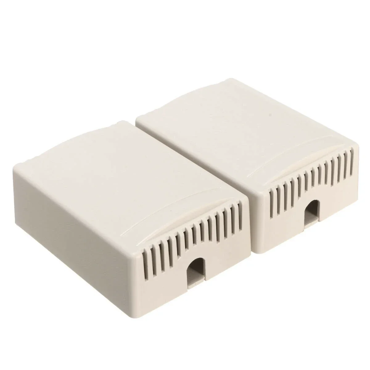 2PCS DIY Plastic Project Housing Electronic Junction Case Power Supply Box