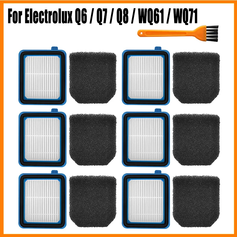 Hepa Filter for Electrolux Q6 / Q7 / Q8 / WQ61 / WQ71 / WQ81 / W3N5 Robot Vacuum Cleaner Emission Fine Dust HEPA Filter Parts
