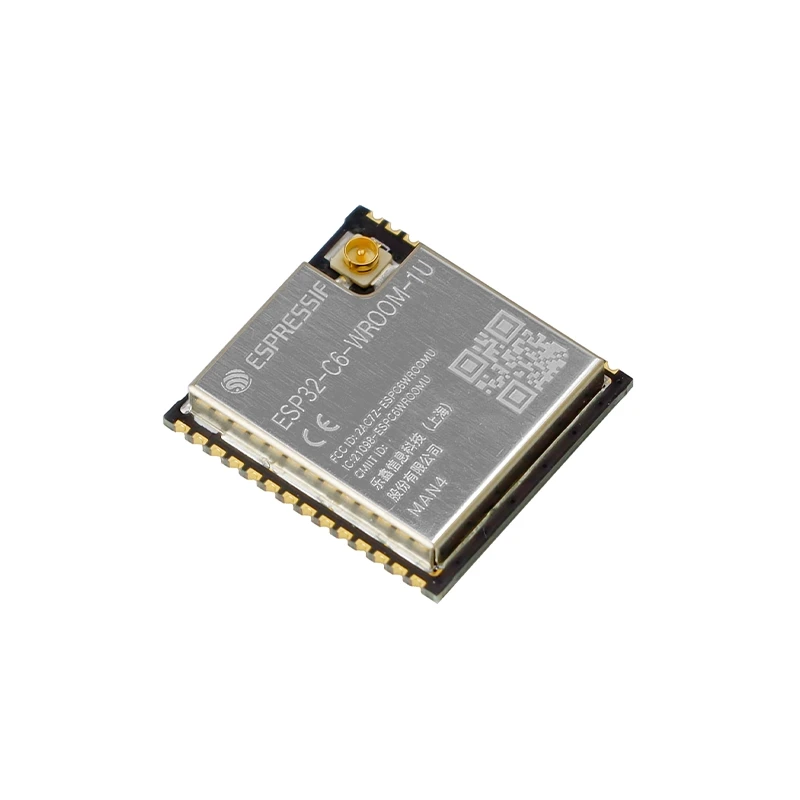 ESP32-C6-WROOM-1U Module 1u-n4 1u-n8 4 4Mb 8Mb Espressif ESP32-C6 Serie Ondersteuning Wifi & Bluetooth Ble 5 Esp32 Esp