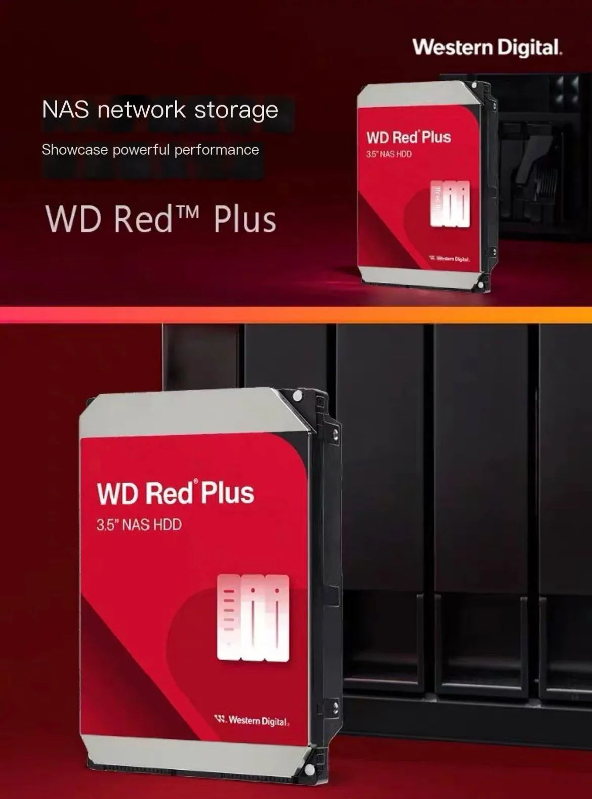 WD 12TB （WD120EFBX） NAS red disk  enterprise mechanical hard disk 7200 256m cache SATA, 3.5in CMR