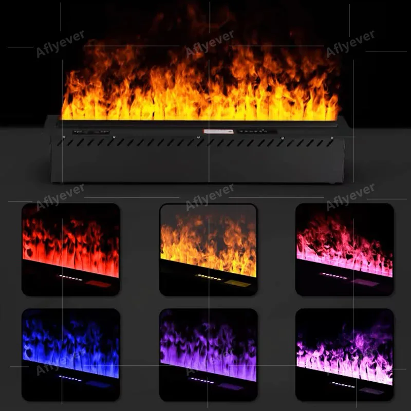 เติมน้ําอัจฉริยะ multi-สี atomization เตาผิงออกแบบตกแต่งบ้านหรูหรา 3D atomization เตาผิง