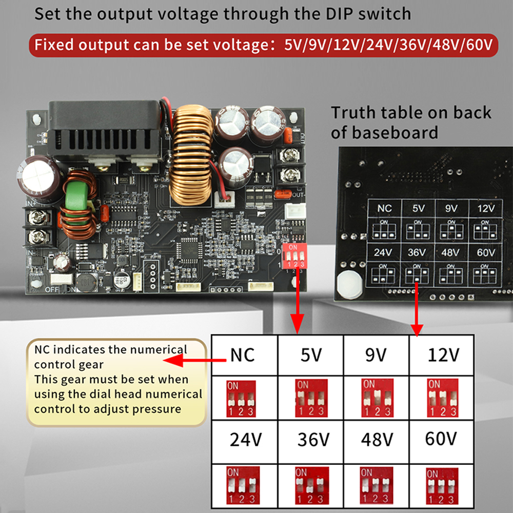 DC 6-70V XY6020L Numerische Steuerung Step Down Stabilisiertes Netzteil Konstantspannung Strom Buck Converter Modul