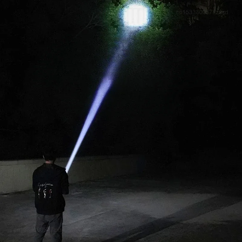  USB Charging LED Flashlight 3 Modes Portable Strong Light Zoom Torch Outdoor Camping Lamp Lantern Waterproof Flashlights