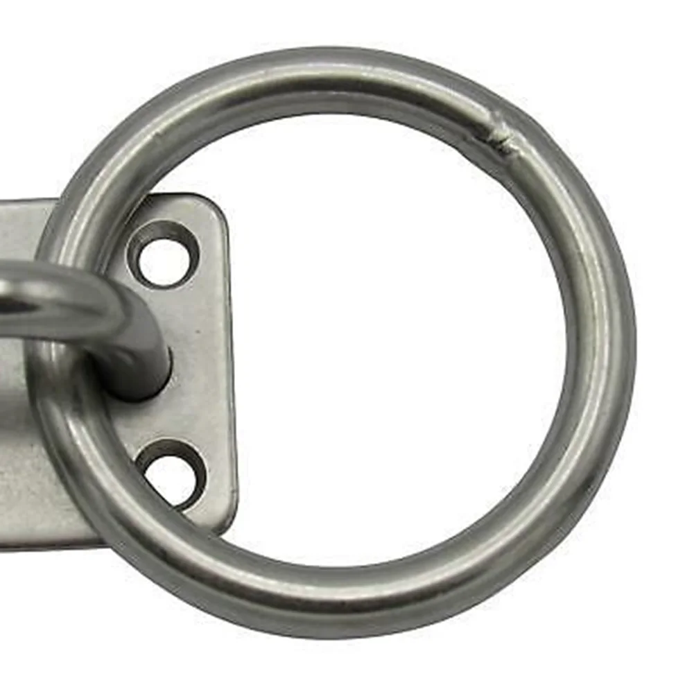 Edelstahl Universal mit Ring Marine Eye Plate Stabil Bester Rostschutz Bootskabinenzubehör