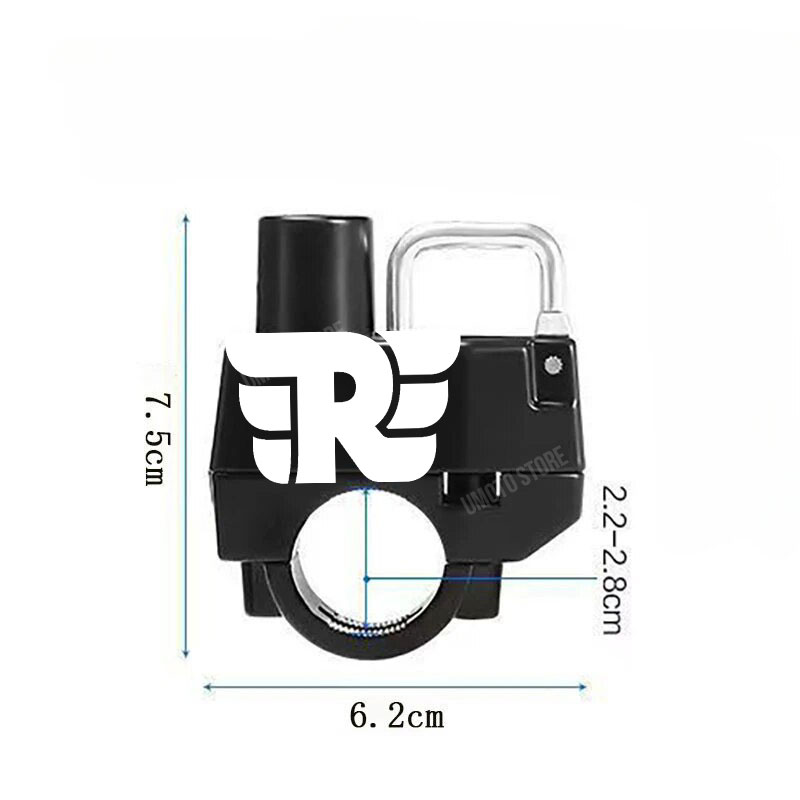 For Royal Helmet Lock Anti-theft Locker Locking Device Rustproof Fine Workmanship Compact Size Convenience Motorcycle Supplies