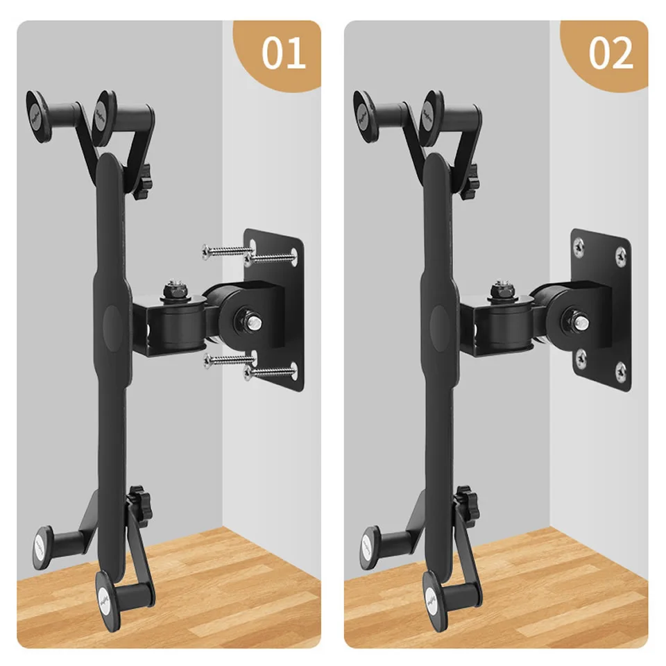 Aluminum Alloy Wall Hanging Bracket for Tablet, 360 Rotation, iPhone, iPad, Xiaomi, Mipad, Universal, 7-13"