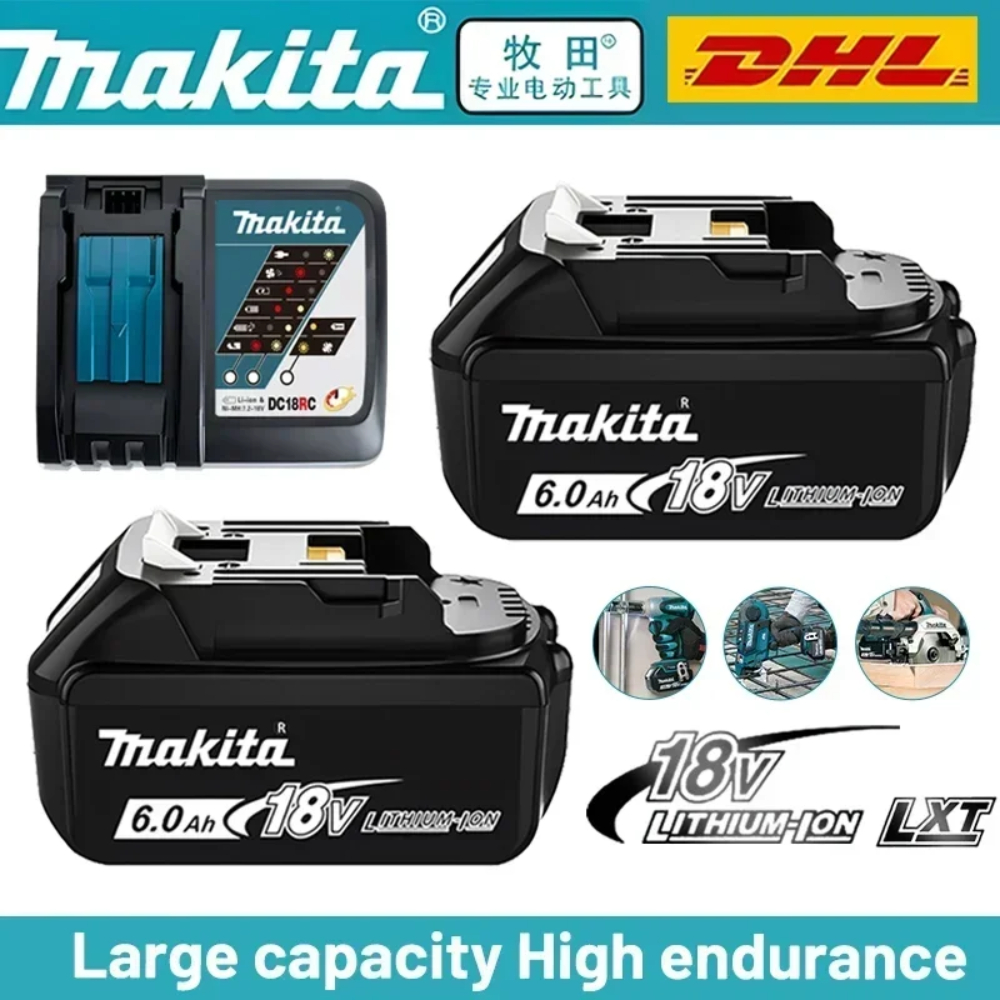 Batería recargable Makita 18V 6.0Ah compatible con herramientas eléctricas BL1840 BL1830 BL1830B BL1850B
