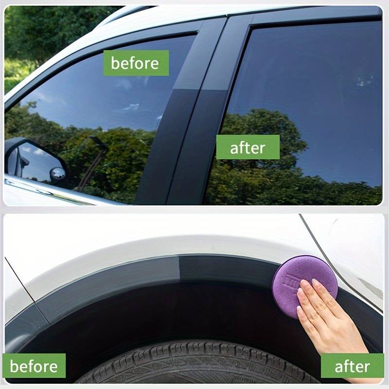 Auto Plastic Restorer Terug naar zwart Glans Auto-interieur Leer en paneelvernieuwing Wax Coating Agent Auto Polish en Repair Coating