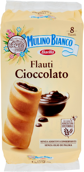 Ciocciolato Flauti Cookies 280g - Mulino Bianco
