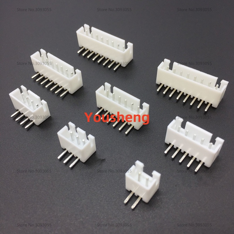 100PCS Bent Pin Sitz Nadel Sitz 2P 3P 4P 5P 6P-16PIN 2,54mm Stecker XH-2,54 XH2,54MM