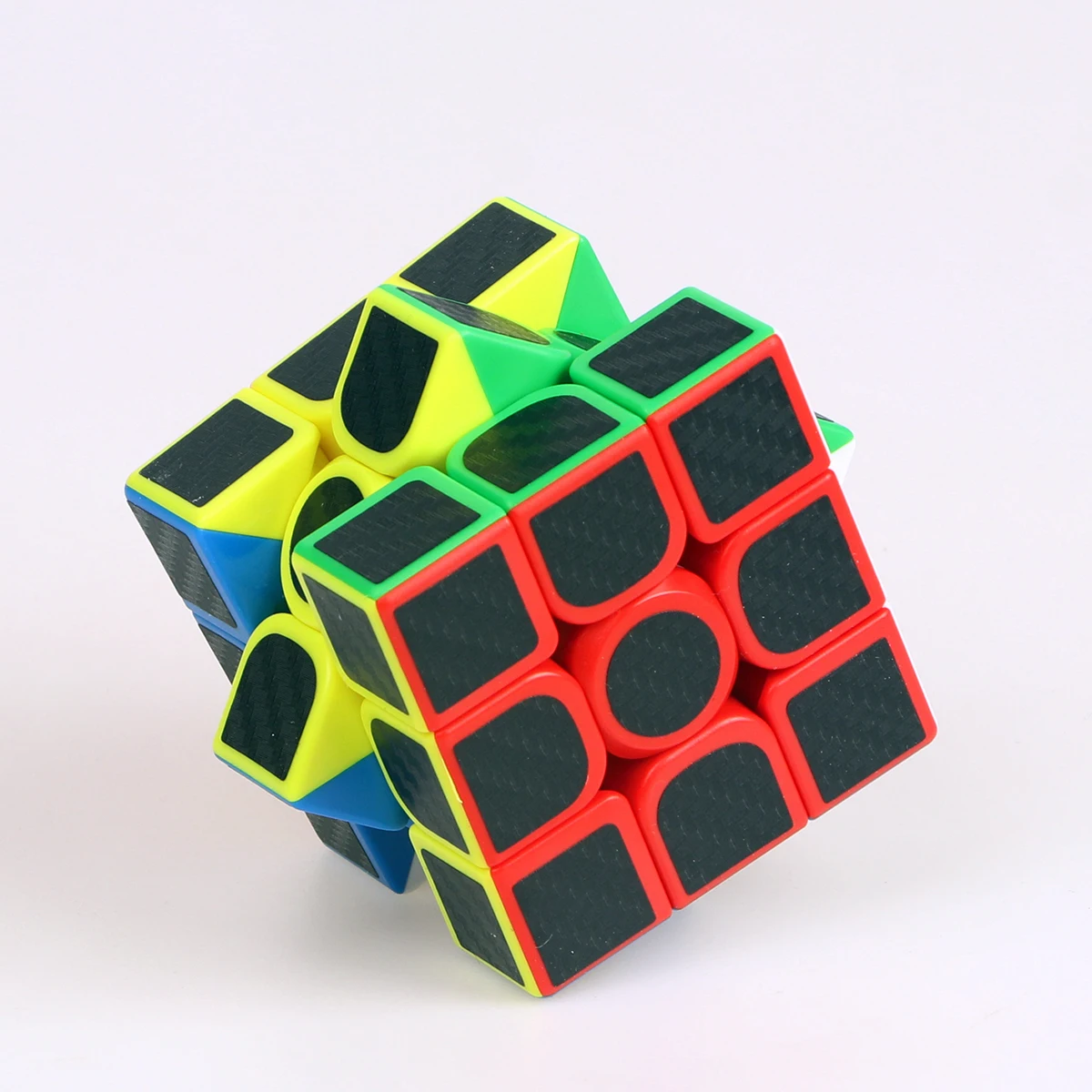 Cube 3x3x3 en Fiber de carbone, Puzzle anti-Stress, éducation professionnelle, compétition de vitesse lisse, jouet pour enfants, cadeaux