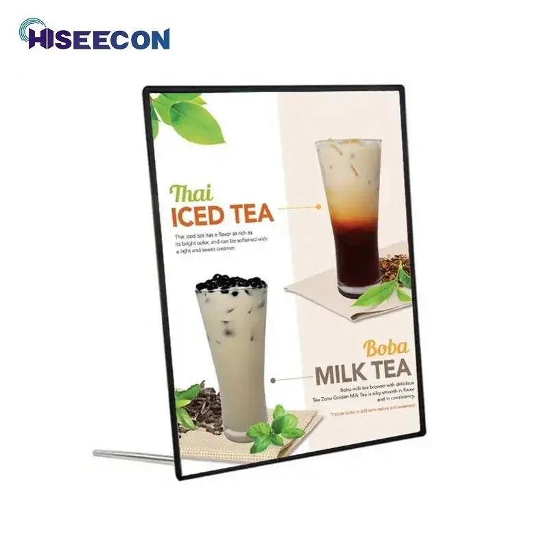 A1 a2 a3 a4 filme personalizado caixa de publicidade de luz led super brilhante clipe fino quadro de cartaz para lojas menus montado na parede outdoor