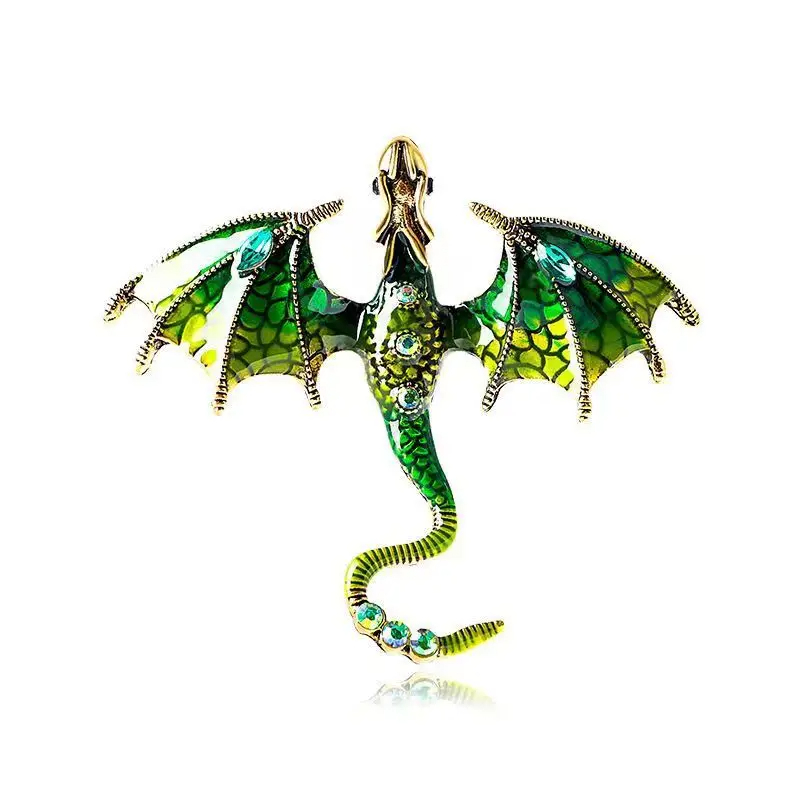 Draak Broches voor Vrouwen Kleurrijke Emaille Dier Broches Pins Unisex Pak Jas Gesp Pin Casual Sieraden Accessor Vliegende Draak