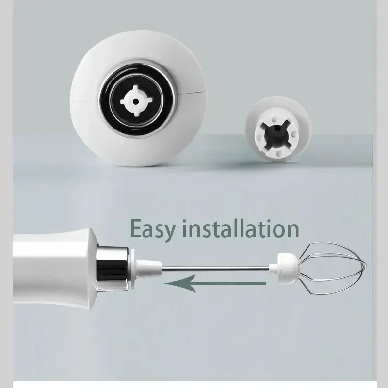 เครื่องตีฟองนมแบบ USB ไฟฟ้ามือถือไร้สายเครื่องตีทำฟอง3ความเร็วสำหรับลาเต้คาปูชิโน่กาแฟร้อน