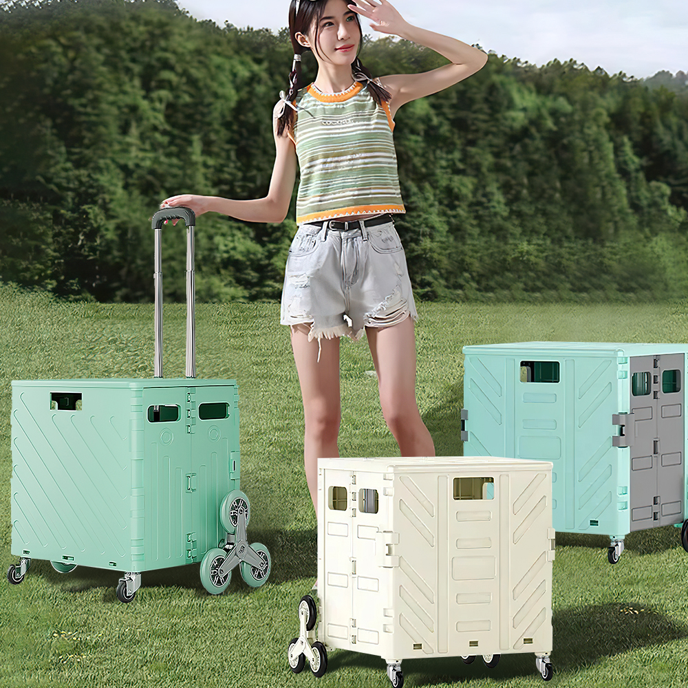 軽量起毛トロリー荷物トロリーエクスプレス折りたたみショッピングカート階段登るためのホームハンドプル
