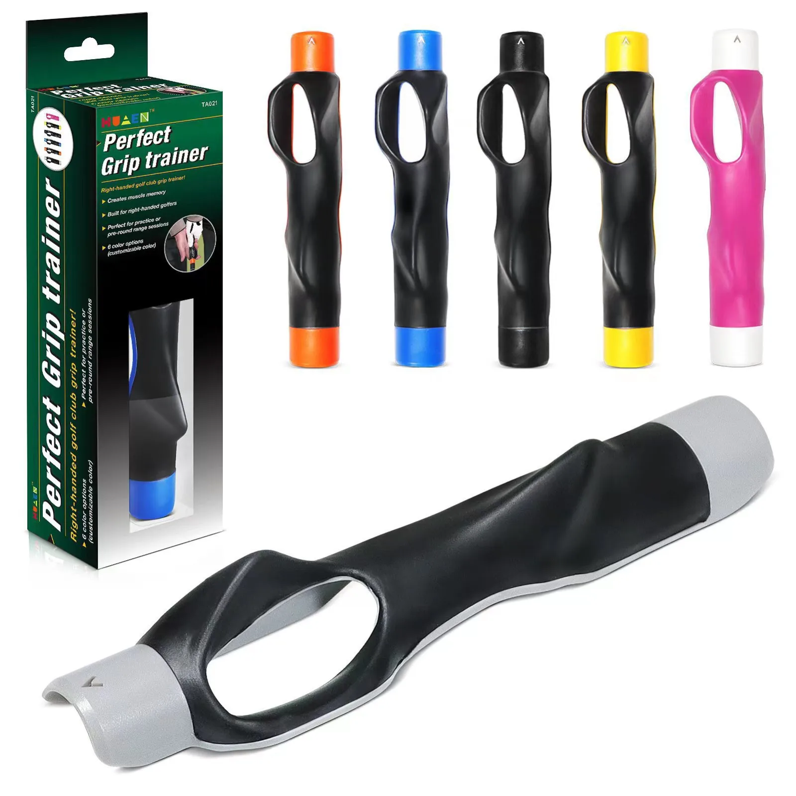 Entrenador de Swing de Golf antideslizante portátil profesional, ayuda de agarre para ayudar al tren, posición correcta de la mano, accesorios de entrenamiento