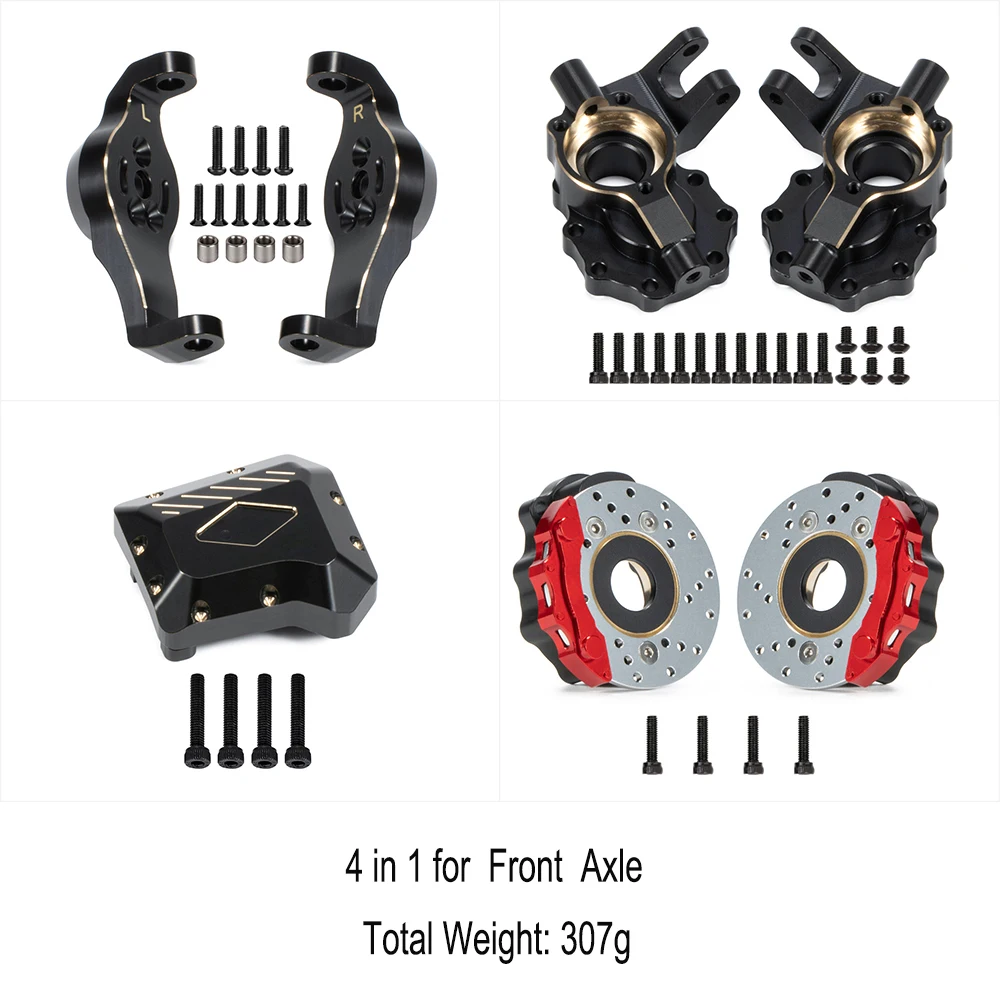 TRX4 Khung Xe Trục Đồng Cân Cổng Thông Tin Điện Tử Ổ Nhà Ở Cho 1/10 RC Xe Bánh Xích TRX-4 Bronco TRX6 Trọng Tâm Thấp Nâng Cấp các Bộ Phận