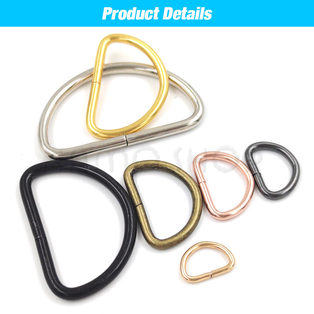 20-1000 Chiếc Kim Loại D Vòng Điều Chỉnh Được Được Khóa Webbing Lưng Dây Túi Chó Mèo Cổ Dây Chuyền Khóa tự Làm Accessorie