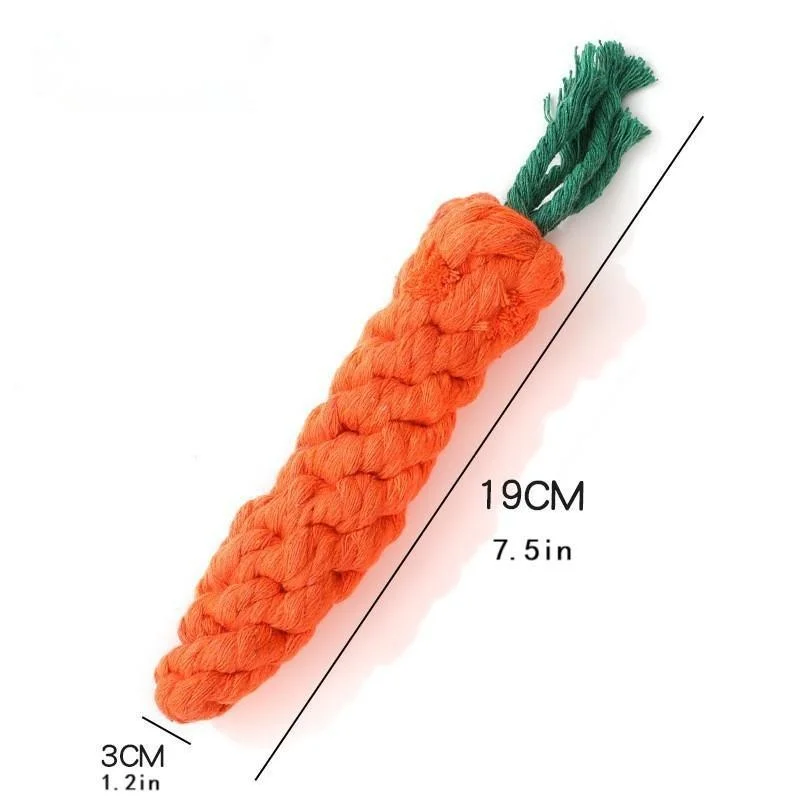 1 PC สัตว์เลี้ยง Knot ของเล่นสําหรับสุนัขและแมวแครอทรูปร่างสุนัข Chew ของเล่นเชือกฝ้ายของเล่นสําหรับสุนัขในร่มแมวของเล่นสุนัขอุปกรณ์เสริม