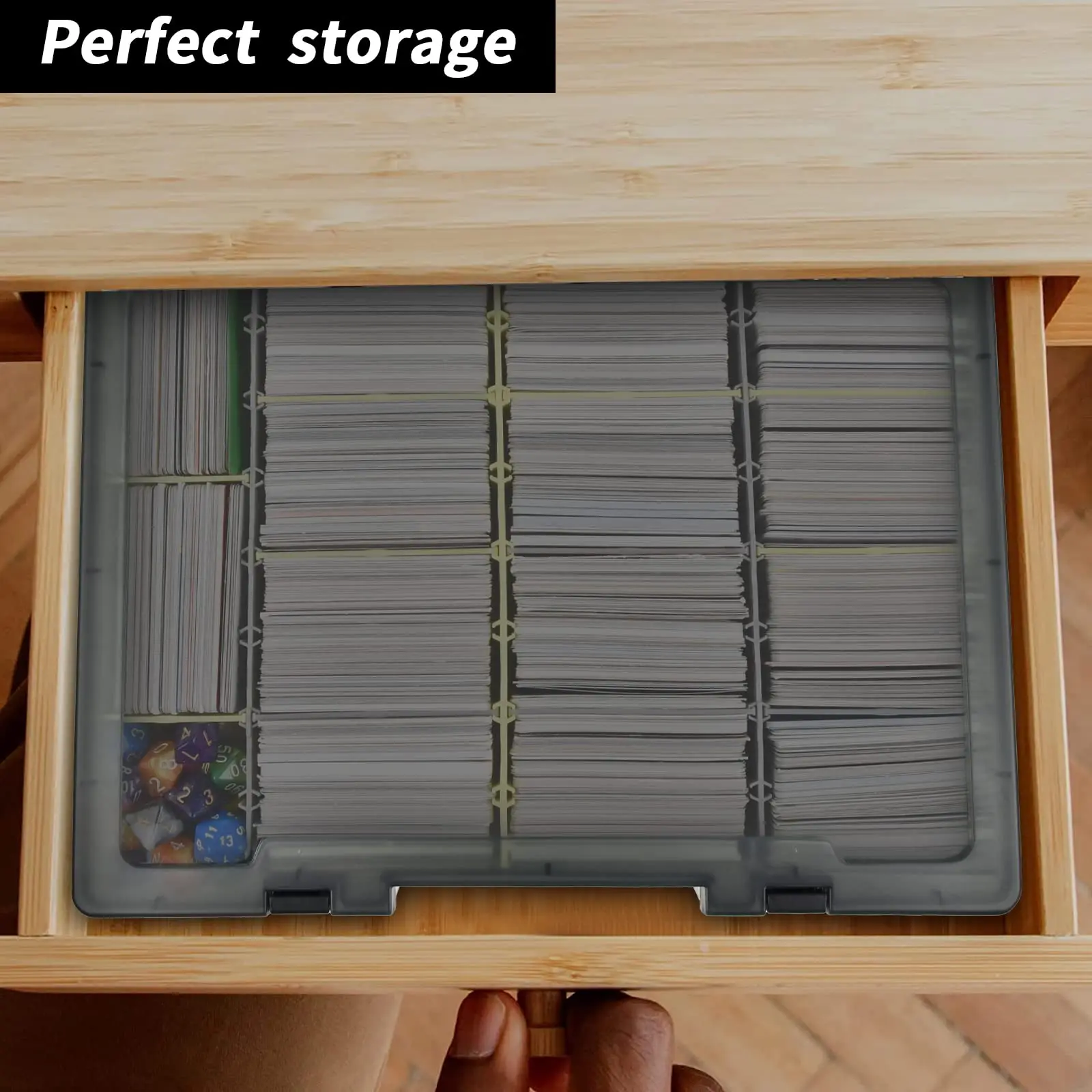 Trading Card Storage Box, 2300 + การ์ดเล่นกรณีผู้ถือใช้งานร่วมกับ PM TCG/สําหรับ Yugioh/สําหรับ CAH/สําหรับเฟส 10