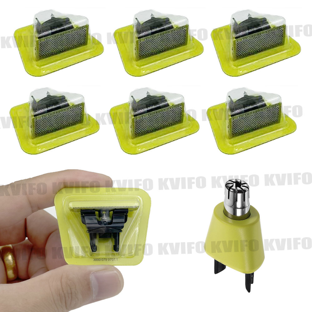 KVIFO1-5 Uds cuchilla de repuesto para afeitadora One Blade Pro para QP2520 QP2630 QP6510 QP6523 recortadora de barba eléctrica híbrida facial