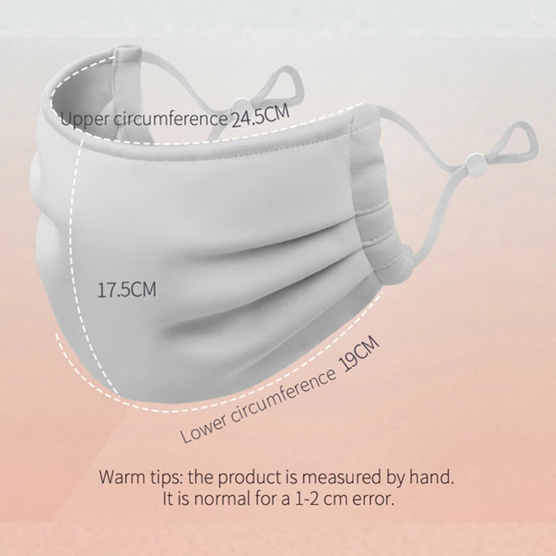 OhSunny Women face Masks Cover Full Face Outdoor Windproof Warm With Velvet Soft Breathable Adjustable Ear Rope Solid Mask