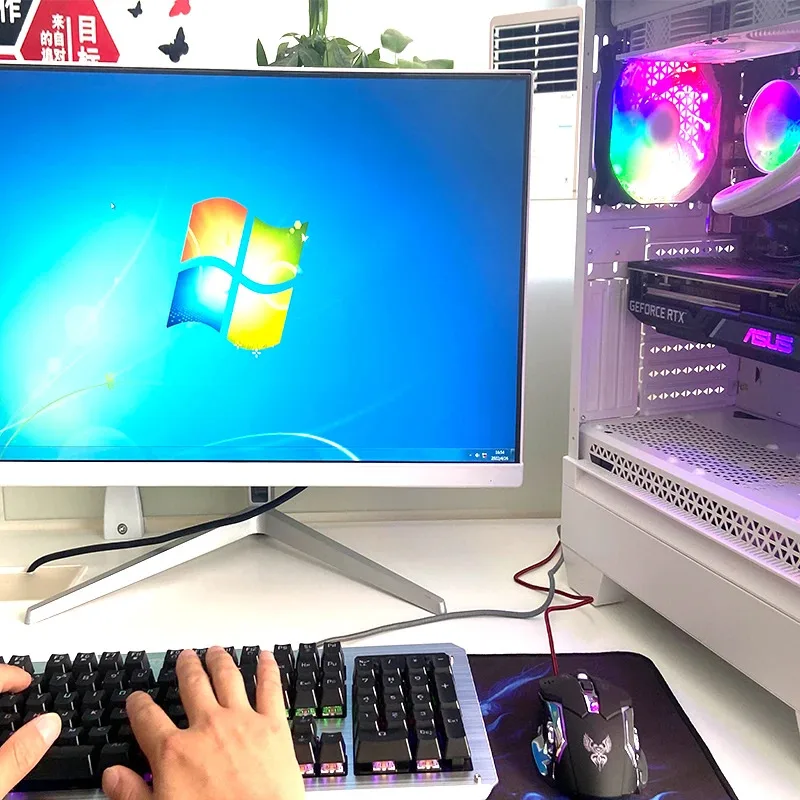 게이밍 데스크탑 코어 i7 CPU 16GB 램 512GB SSD HDD 1TB 3060TI 3070 3080 3090 GPU 공급 PC 게이밍 데스크탑 컴퓨터 그래픽 카드