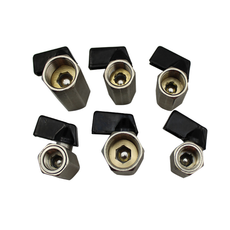 Messing-Kugelhahn, 1/8 Zoll, 1/4 Zoll, 3/8 Zoll, 1/2 Zoll BSP-Gewinde, Mini-Stecker auf Buchse, Luftkompressor, Wasser, Gas, Öl, Absperrventil